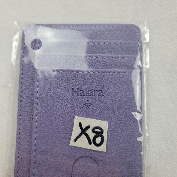 NWT Halara purple slim ID / cardholder 8 slots total 4.5" x 3.25" - Picture 3 of 3